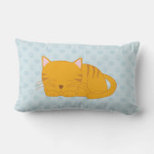 Slaapende Oranje tablet Kussen (Achterkant)