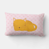 Slaapende Oranje tablet Kussen (Achterkant)