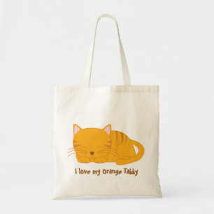 Slaapende Oranje tablet Tote Bag
