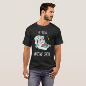 Slaapende oude Engelse Sheepdog Pajamas T-shirt (Voorkant volledig)
