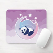 Slaapende paarse mousepad muismat (Met muis)