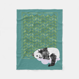 Slaapende Panda Baby Blanket Fleece Deken