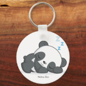 Slaapende Panda-Sleutelhanger Sleutelhanger (Voorkant)