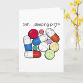 Slaapende pillen-medicatie kaart (Gele Bloem)