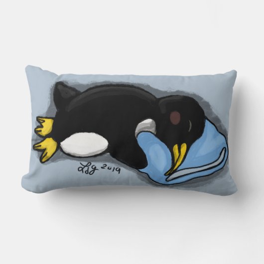 Slaapende pinguïn Pillow Kussen (Voorkant)