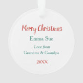 Slaapende pinguïn Wreater Kerstmis Ornament (achterkant)