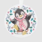 Slaapende pinguïn Wreater Kerstmis Ornament (voorkant)