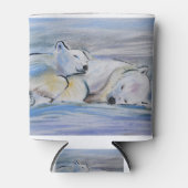 Slaapende poolBeren Blikjeskoeler (Voorkant)