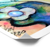 Slaapende Poster tussen moeder en kind Mermaid ART (Hoek)