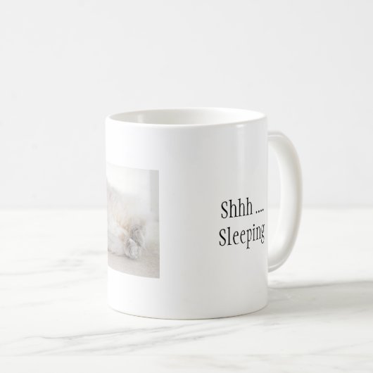 Slaapende Ragdoll Cat mok (Voorkant rechts)