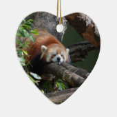 Slaapende Red Panda-versiering Keramisch Ornament (Rechts)
