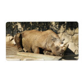 Slaapende Rhino Etiket (Voorkant)