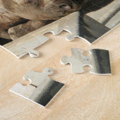 Slaapende Rhino Legpuzzel (Zijkant)