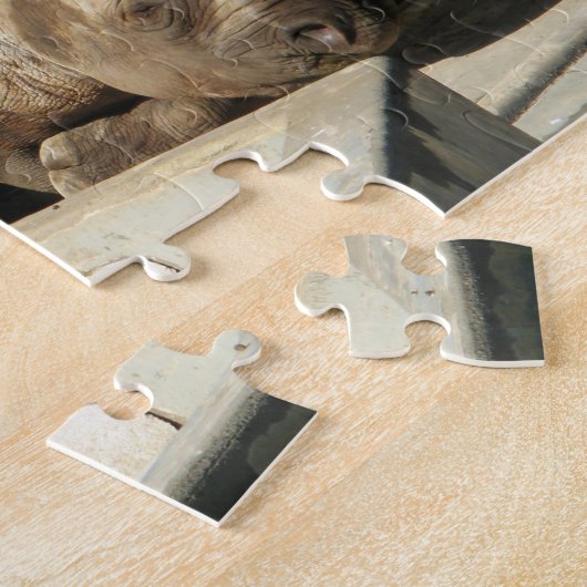 Slaapende Rhino Legpuzzel (Zijkant)