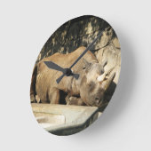 Slaapende Rhino Ronde Klok (Hoek)