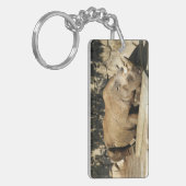Slaapende Rhino Sleutelhanger (Voorkant Links)