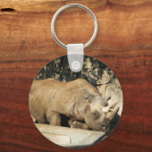 Slaapende Rhino Sleutelhanger (Voorkant)