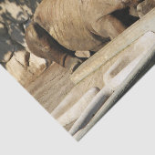Slaapende Rhino Tissuepapier (Detail)