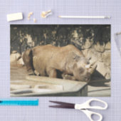 Slaapende Rhino Tissuepapier (Craft)