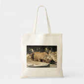 Slaapende Rhino Tote Bag (Voorkant)