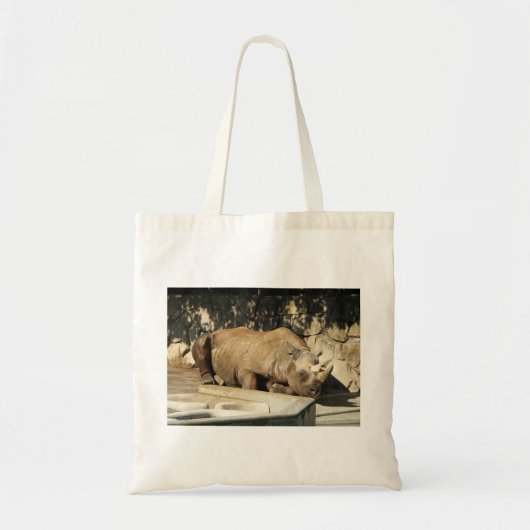 Slaapende Rhino Tote Bag (Voorkant)