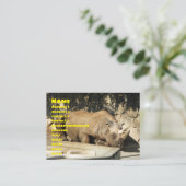 Slaapende Rhino Visitekaartje (Staand voorkant)