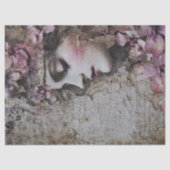 Slaapende Roze Dame Decoupage Tissuepapier (Voorkant)
