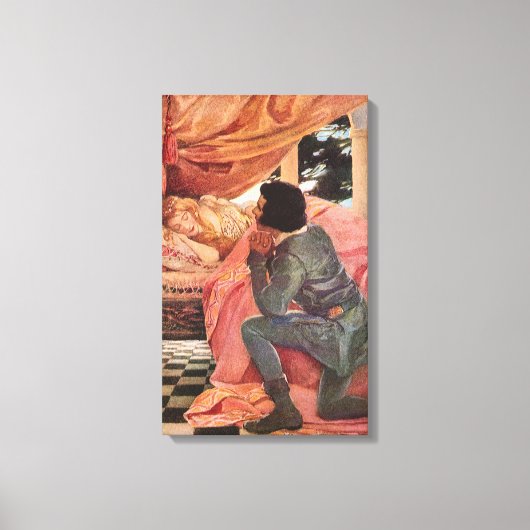 Slaapende Schoonheid door Jessie Willcox Smith Canvas Afdruk (Voorkant)