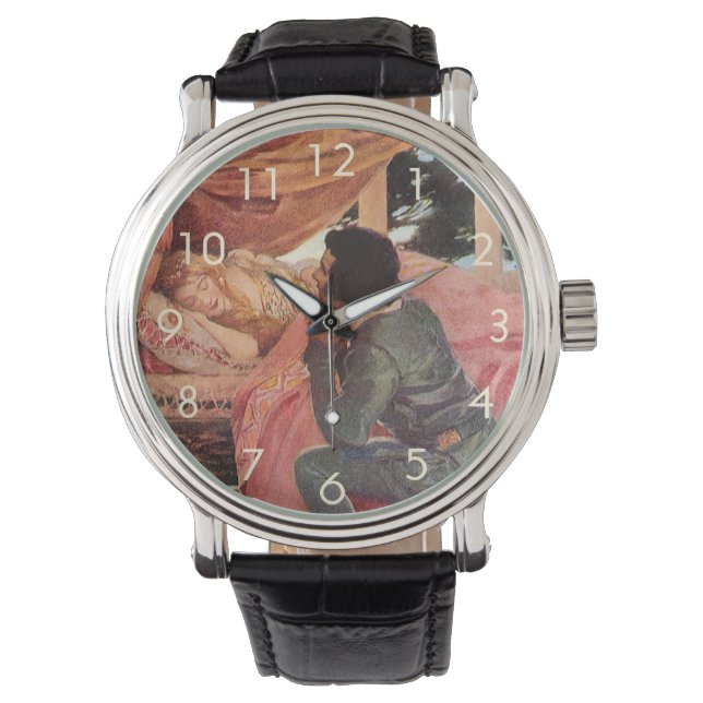 Slaapende Schoonheid door Jessie Willcox Smith Horloge (Voorkant)