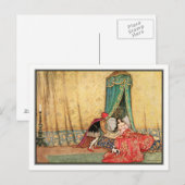 Slaapende schoonheid door Warwick Goble Briefkaart (Voorkant / Achterkant)