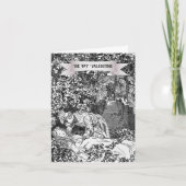 Slaapende schoonheid Fairy Tale Art Valentijnsdag Kaart (Voorkant)