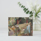 Slaapende schoonheid in het paviljoen briefkaart (Staand voorkant)