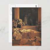 Slaapende schoonheid, Maxfield Parrish Fine Art Briefkaart (Voorkant / Achterkant)