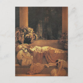 Slaapende schoonheid, Maxfield Parrish Fine Art Briefkaart