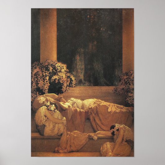 Slaapende schoonheid, Maxfield Parrish Fine Art Poster (Voorkant)
