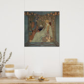 Slaapende schoonheid van Heinrich Vogeler. Poster (Keuken)