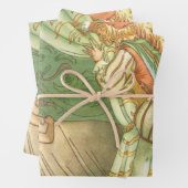 Slaapende schoonheidsprinses, feillade inpakpapier vel (In situ)