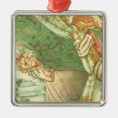 Slaapende schoonheidsprinses,  feillade metalen ornament (Voorkant)