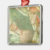 Slaapende schoonheidsprinses,  feillade metalen ornament (Links)