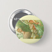 Slaapende schoonheidsprinses, feillade ronde button 5,7 cm (Voorkant /achterkant)