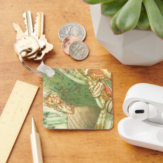 Slaapende schoonheidsprinses, feillade sleutelhanger (Bureau)