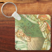 Slaapende schoonheidsprinses, feillade sleutelhanger (Voorkant)