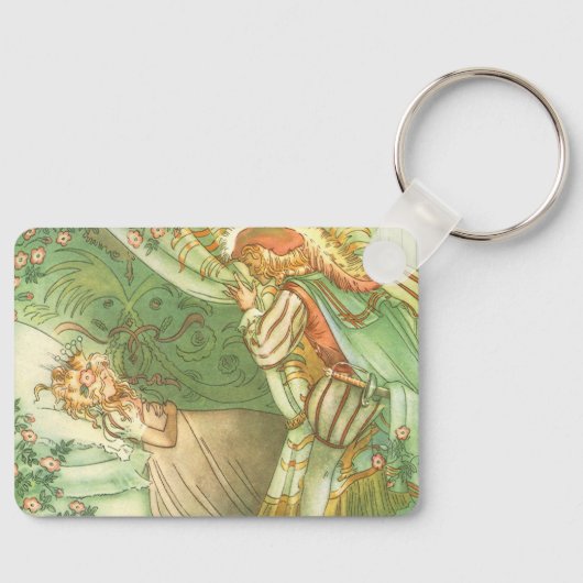 Slaapende schoonheidsprinses,  feillade sleutelhanger (Voorkant)