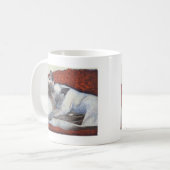 Slaapende Siamese Cat Art Koffiemok (Voorkant links)