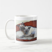 Slaapende Siamese Cat Art Koffiemok (Links)