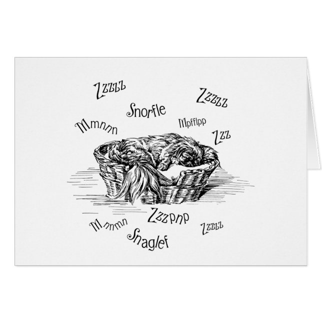 Slaapende snurkjes Doggie (Voorkant Horizontaal)