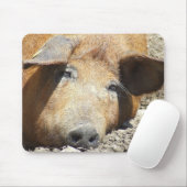 "Slaapende Varken" Mousepad Muismat (Met muis)