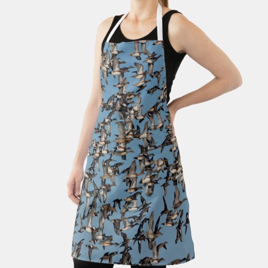 Slaapende winterdeenden in de vlucht schort (Insitu)