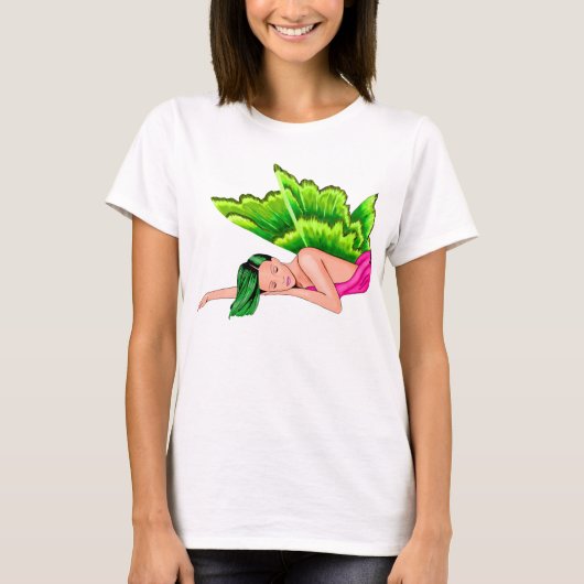 Slaapende, zachte T-shirt (Voorkant)