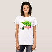 Slaapende, zachte T-shirt (Voorkant volledig)